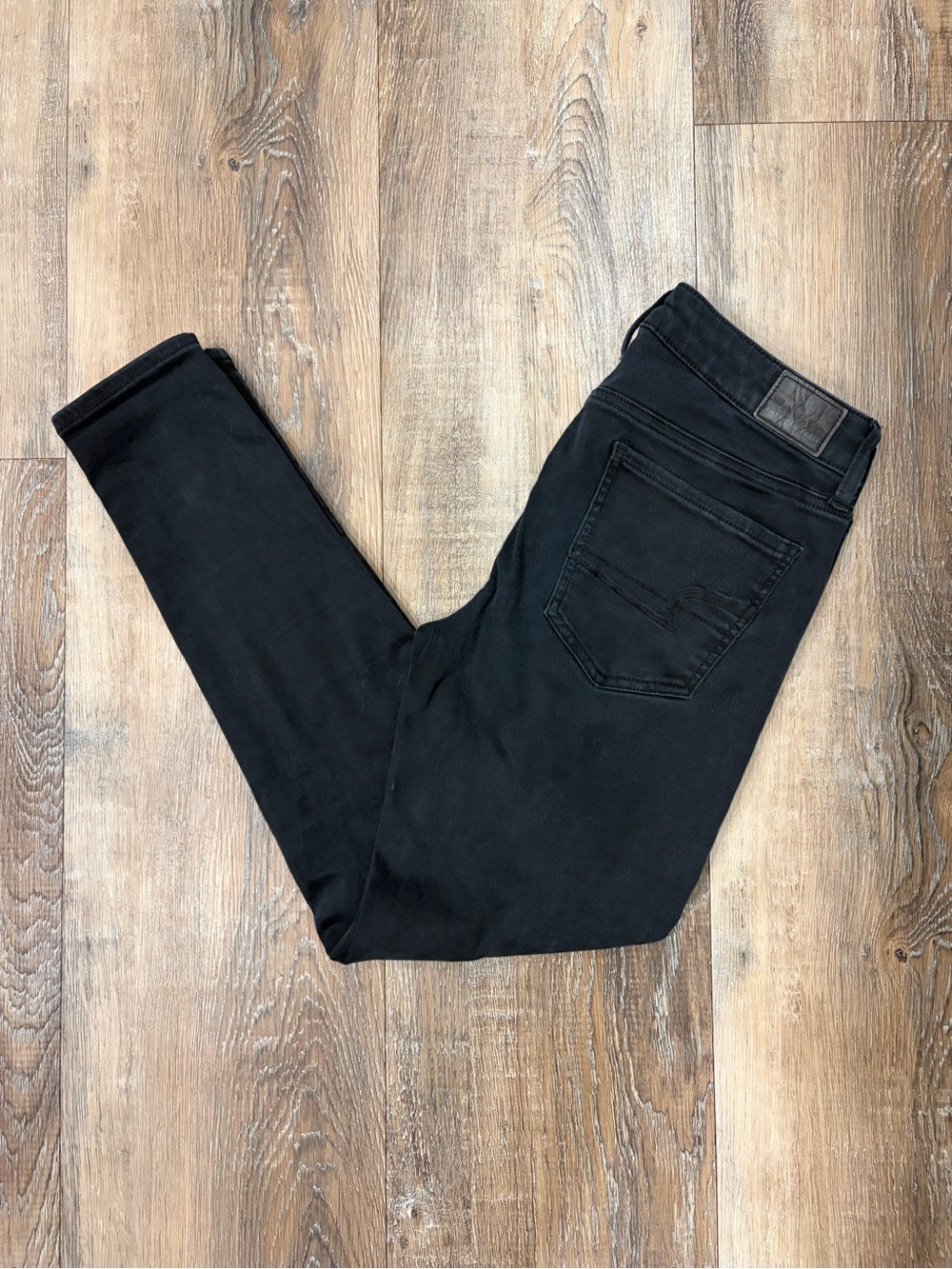 Women's American Eagle Black Jegging Stretch Jeans, Inseam 27”, Size 8